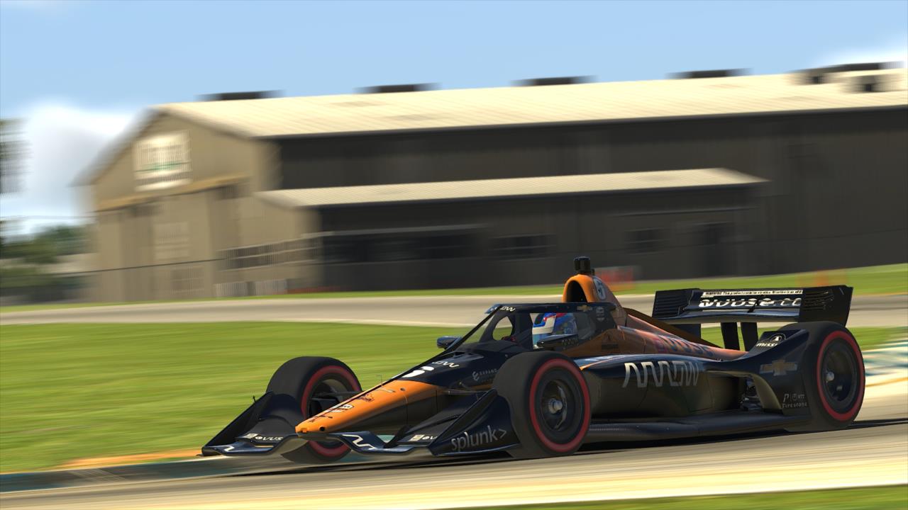 Robert Wickens on course during Race 3 of the INDYCAR iRacing Challenge Season 2 at the virtual Sebring International Raceway -- Photo by:  Photo Courtesy of iRacing